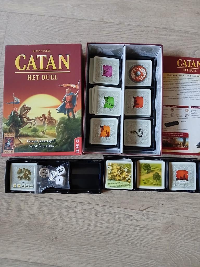 Catan: Het Duel - Groot kaartspel voor 2 spelers, Een of twee spelers, Ophalen of Verzenden, Zo goed als nieuw, 999 Games