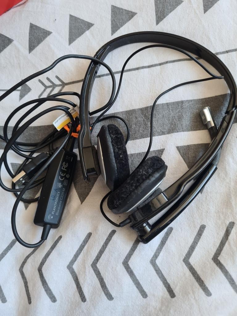 Plantronics Blackwire C220-M USB Headset, Audio, Tv en Foto, Koptelefoons, Ophalen of Verzenden, Gebruikt, Op oor (supra aural)