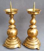 19 de eeuw Neo Renaissance Brons Bronzen Kandelaar, Ophalen of Verzenden