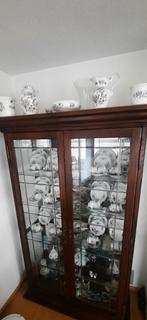 Vitrinekast, Huis en Inrichting, Kasten | Vitrinekasten, Ophalen, Gebruikt, 50 tot 100 cm, 150 tot 200 cm