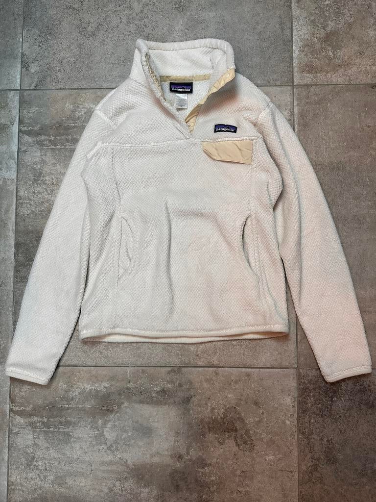 Patagonia - Snap-T Fleece Pullover - Cream Beige - Women’s S, Ophalen of Verzenden, Zo goed als nieuw, Maat 36 (S), Beige