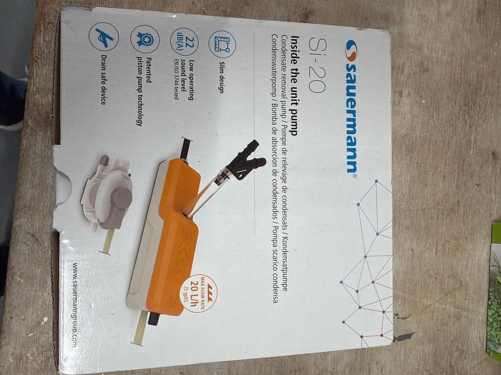 Sauermann SI-20 condensaatpomp, Ophalen of Verzenden, Nieuw