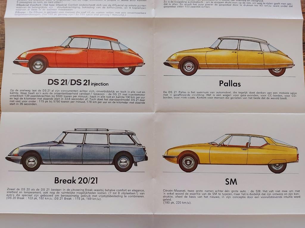 Bijzondere Citroën 1971 modellen folder NL, Ophalen of Verzenden, Zo goed als nieuw, Citroën