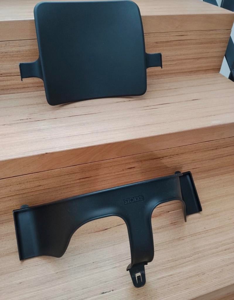 Originele Stokke Tripp Trapp verkleinset babyset zwart black, Stoelverkleiner, Meegroeistoel, Ophalen of Verzenden, Zo goed als nieuw