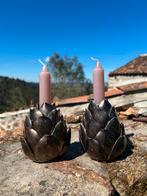 Kandelaren Dennenappel/Artichoke vorm, uit Portugal, Antiek en Kunst, Verzenden, Overige materialen
