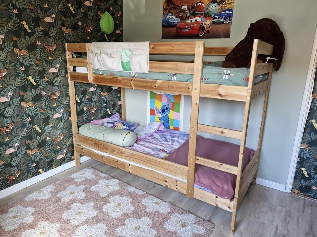 Ikea Mydal Stapelbed met/zonder matrassen, Ophalen, Gebruikt, 90 cm, Tweepersoons
