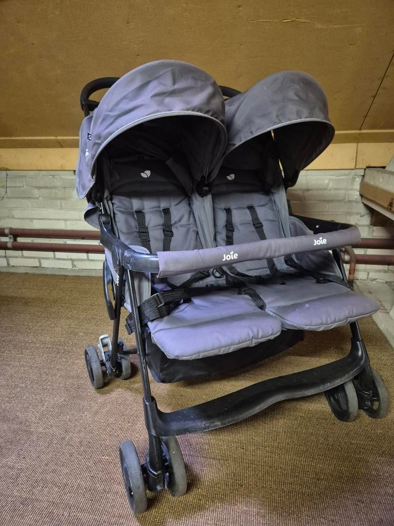 Joie duo tweeling buggy – lichtgewicht & praktisch (grijs), Ophalen of Verzenden, Gebruikt, Overige merken