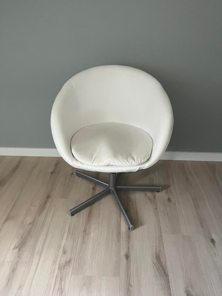 Skruvsta Ikea bureaustoel wit, Huis en Inrichting, Fauteuils, Ophalen, Gebruikt, Minder dan 50 cm