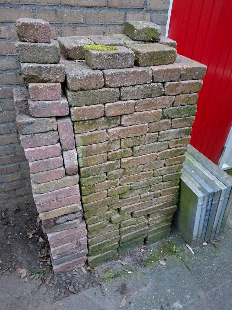 Stenen 250 stuks, 21x14x6cm, Tuin en Terras, Tegels en Klinkers, Ophalen, Overige materialen, Gebruikt, Klinkers