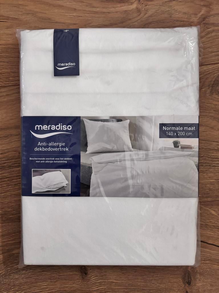 Meradiso Anti-allergie dekbedovertrek 140x200 cm, Huis en Inrichting, Slaapkamer | Beddengoed, Eenpersoons, Wit, Dekbedovertrek
