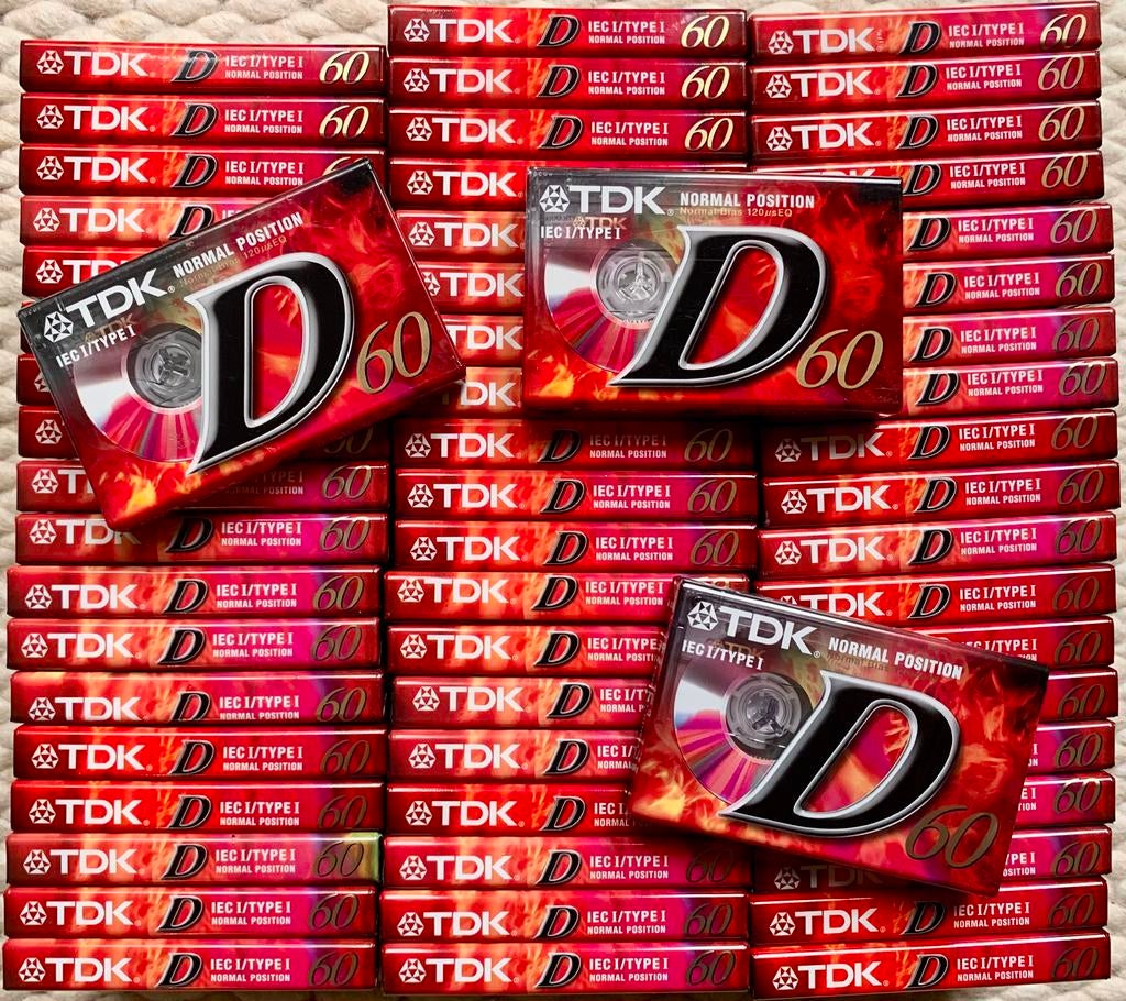NOS TDK D60 1997 NIEUW cassettebandjes D-60 D 60 C60 OVP, Ophalen of Verzenden, TDK Europe GmbH Rosenheimer Strasse 141 e 81671 Munich GERMANY