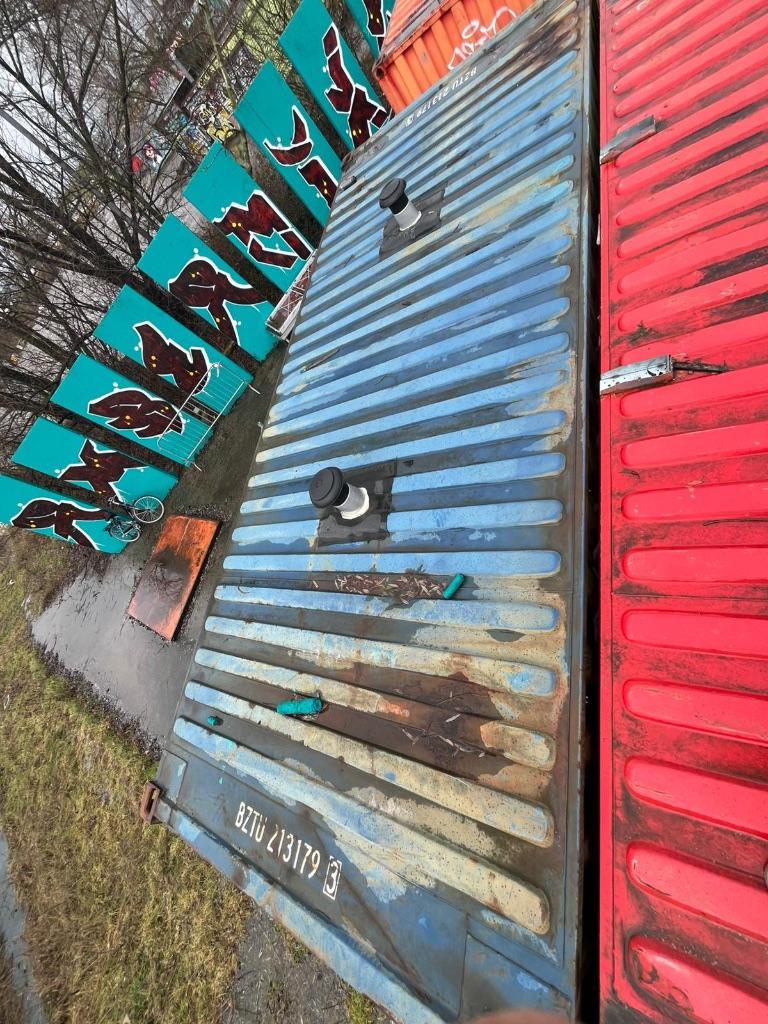 2x 20ft opslag container te koop, Ophalen