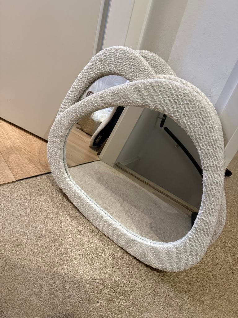 4 nieuwe teddy spiegels creme kleur, Minder dan 50 cm, Ophalen of Verzenden, Zo goed als nieuw, Minder dan 100 cm