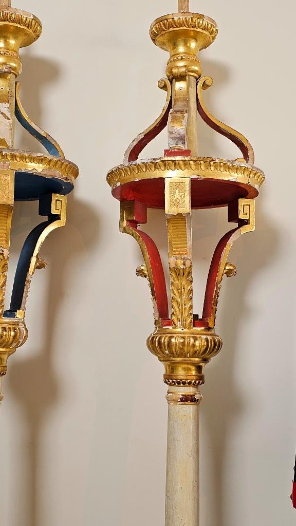 TOP ** Antieke Franse bois doré processie kroon / ornament, Antiek en Kunst, Ophalen