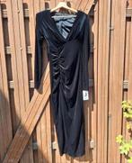 Jumelle Paris Zwarte fluwelen jurk met V-hals, Maat 38/40 (M), Zwart, Nieuw, Ophalen of Verzenden