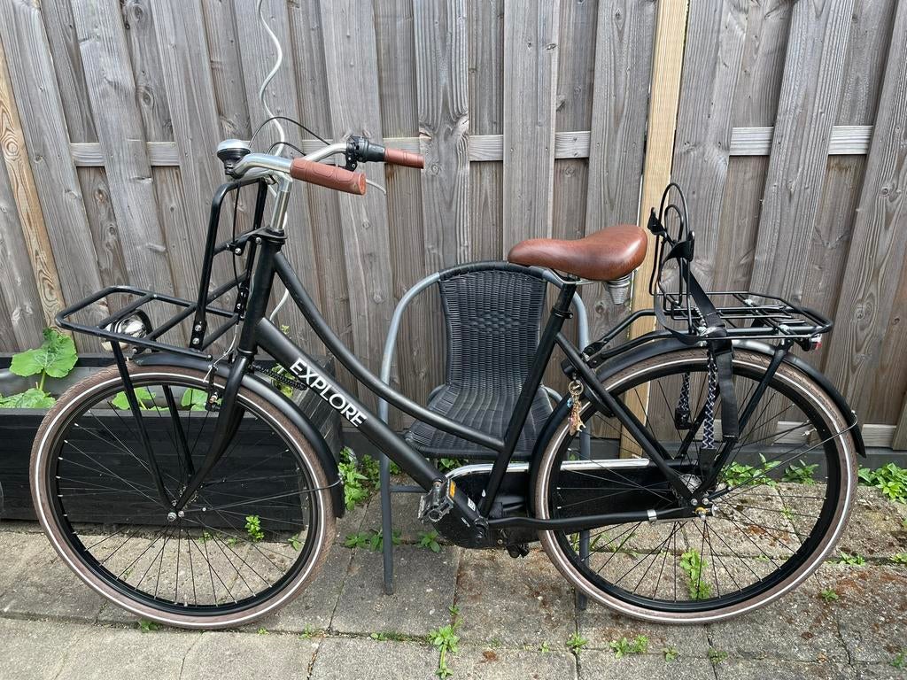 Explore meisjes/dames fiets zwart 28 inch, 53 tot 56 cm, Ophalen, Gebruikt, Versnellingen