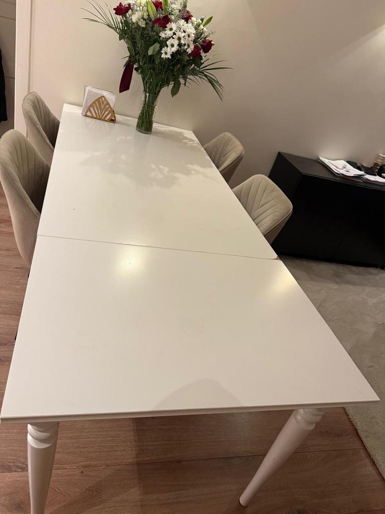 Ikea eettafel uitschuifbaar, Gebruikt, 100 tot 150 cm, Vier personen, Rechthoekig