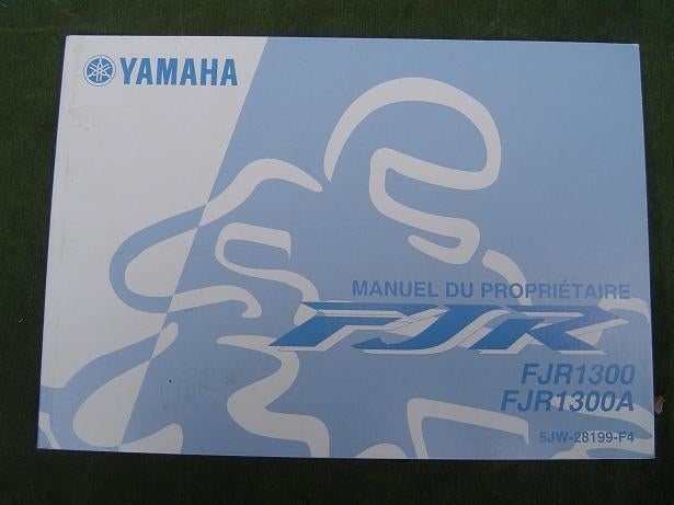 Yamaha FJR1300 A 2004 manuel du proprietaire FJR 1300, Ophalen of Verzenden, Yamaha