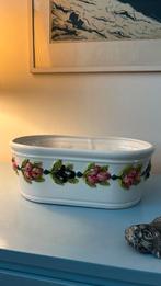 Bassano Italy majolica kruidenbak bloempot handgemaakt, Ophalen of Verzenden, Gebruikt