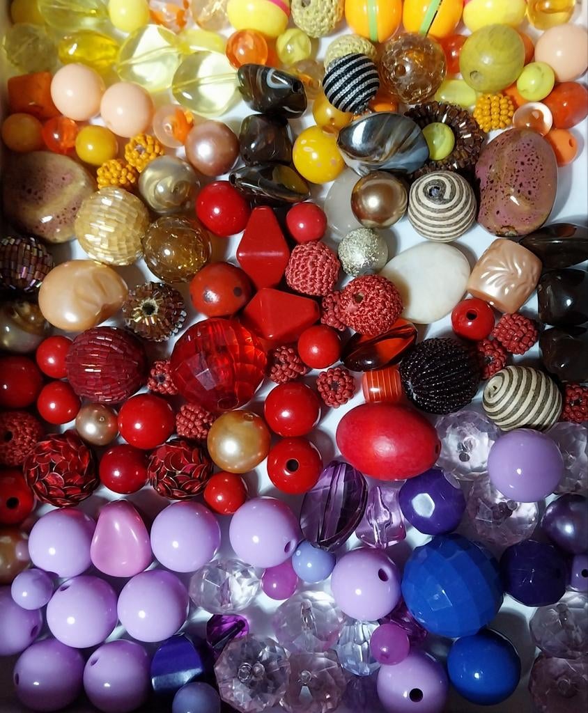 Grote Partij Vintage Kralen, Hobby en Vrije tijd, Kralen en Sieraden maken, Verzenden, Kraal