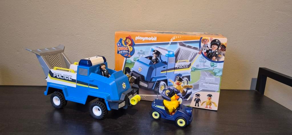 Playmobil Politieauto met accessoires, Kinderen en Baby's, Speelgoed | Playmobil, Ophalen of Verzenden, Zo goed als nieuw, Complete set