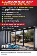 Aluminium kozijnen, schuifpuien en harmonica deuren, Deurkozijn, Ophalen of Verzenden, Inclusief glas, 225 cm of meer