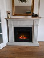 Elektrische sfeerhaard met ombouw (betonlook), Ophalen