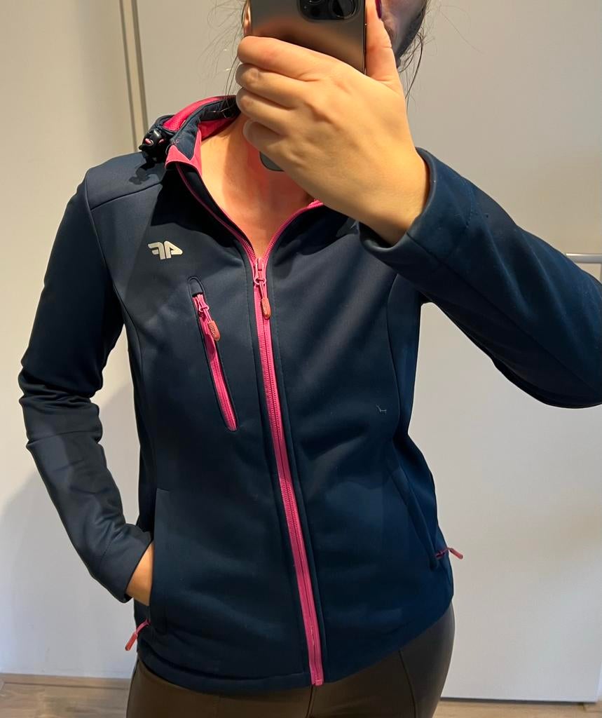 Softshell jas 4F, maat XS, Ophalen of Verzenden, Zo goed als nieuw, Maat 34 (XS) of kleiner, Blauw