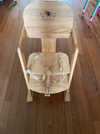 Houten Kinderstoel met Gordels en Blad - Bambino, Kinderen en Baby's, Kinderstoelen, Ophalen, Gebruikt, Overige typen, Afneembaar eetblad