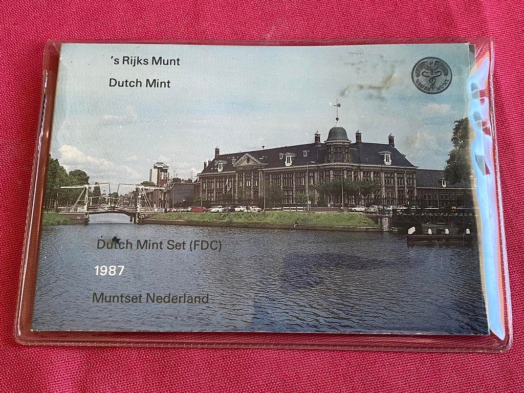 FDC/ UNC Jaarset met alle munten 1987 Beatrix Thema Utrecht, Verzenden, Koningin Beatrix, Setje