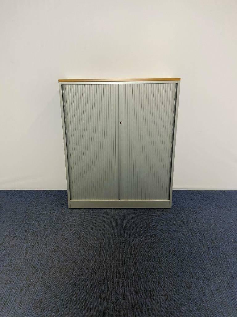 Roldeurkast Ahrend, aluminium, H 145 x B 120 x D 45 cm., Huis en Inrichting, Ophalen, Gebruikt