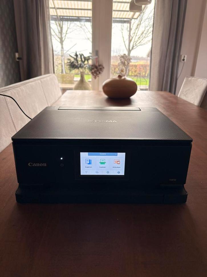 Canon PIXMA TS8750 printer, Computers en Software, Printers, Gebruikt, All-in-one, Inkjetprinter, Kleur printen, Draadloos, Ophalen