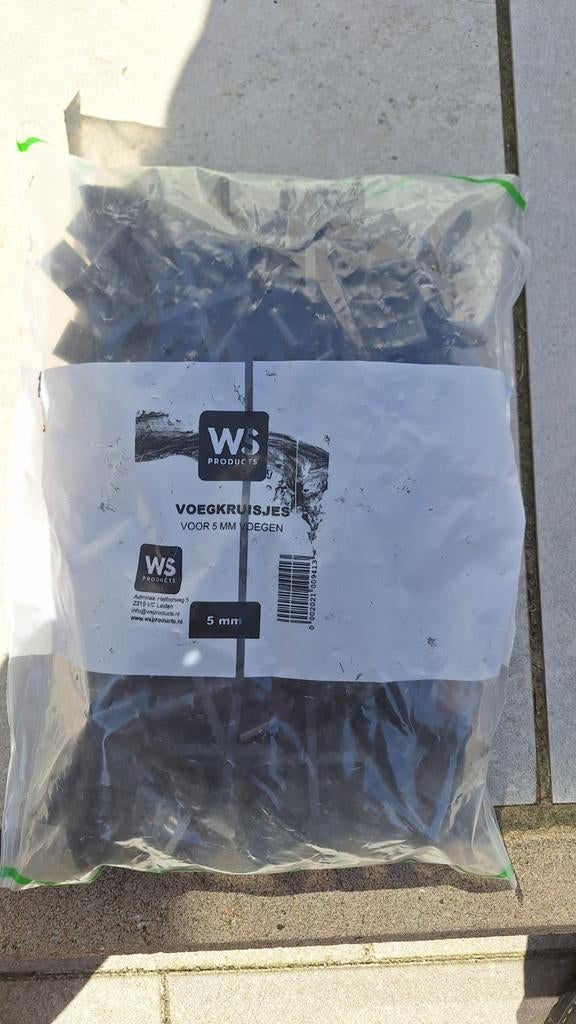 5mm voegkruisjes WS Volle zak, Overige typen, Nieuw, Ophalen of Verzenden, Minder dan 5 m²