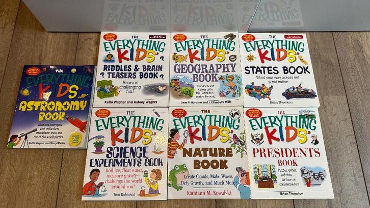 Set van 7 Everything Kids doe- en weetjesboeken Engels, Boeken, Taal | Engels, Zo goed als nieuw, Non-fictie, Ophalen of Verzenden