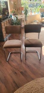 Originele Tubax stoelen - Vintage, zeer goede staat, Ophalen, Twee, Bruin, Vintage, Retro, Mid-century
