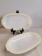 2x Petrus Regout Serveerschalen/schaal – Pastelgeel, Ophalen of Verzenden