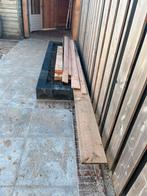 Douglas hout diverse balken en planken restpartij, Ophalen, Zo goed als nieuw, 250 cm of meer, Balken