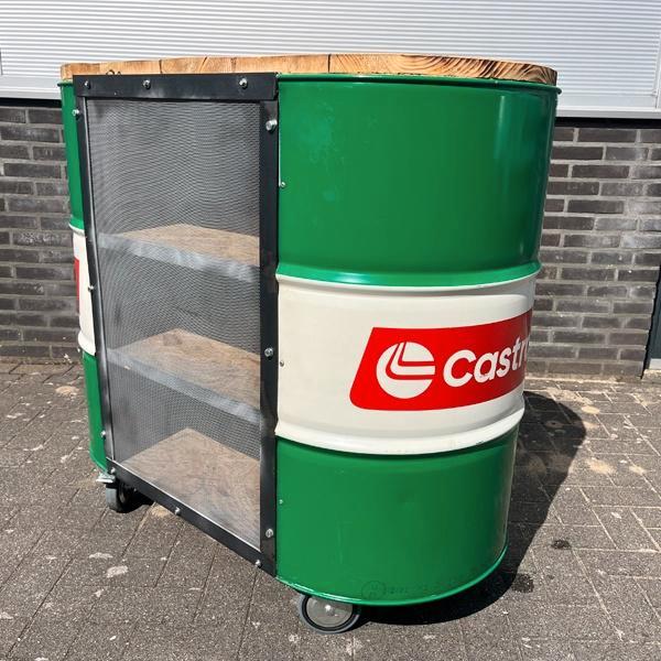 Te Koop: Castrol en Mobil Stafel Bar, Hobby en Vrije tijd, Feestartikelen | Verhuur, Ophalen