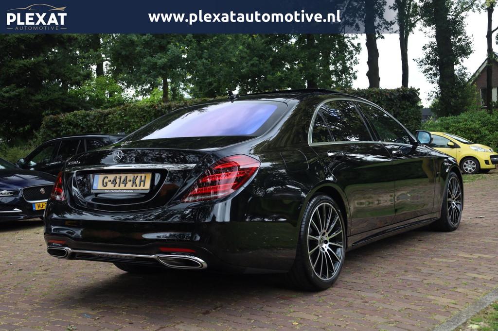 Mercedes-Benz S-klasse 560 e Lang Premium Plus Aut. | AMG-LI, Auto's, Mercedes-Benz, Achterwielaandrijving, Gebruikt, 367 pk, Bedrijf