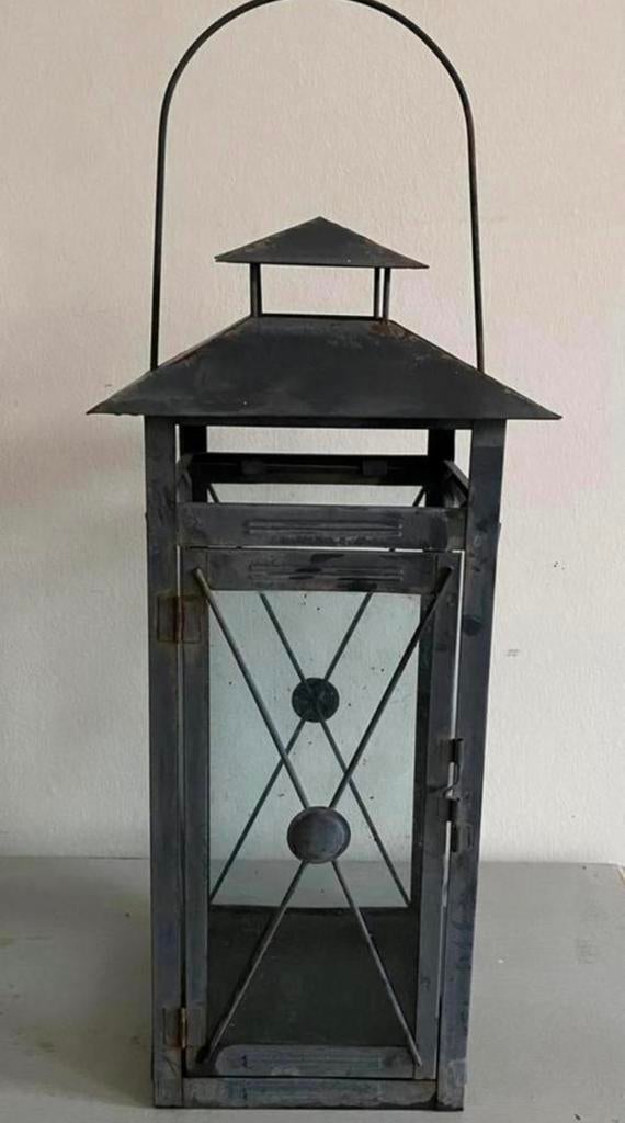 Mooi verweerd windlicht, Ophalen, Zo goed als nieuw, Overige materialen, Minder dan 25 cm