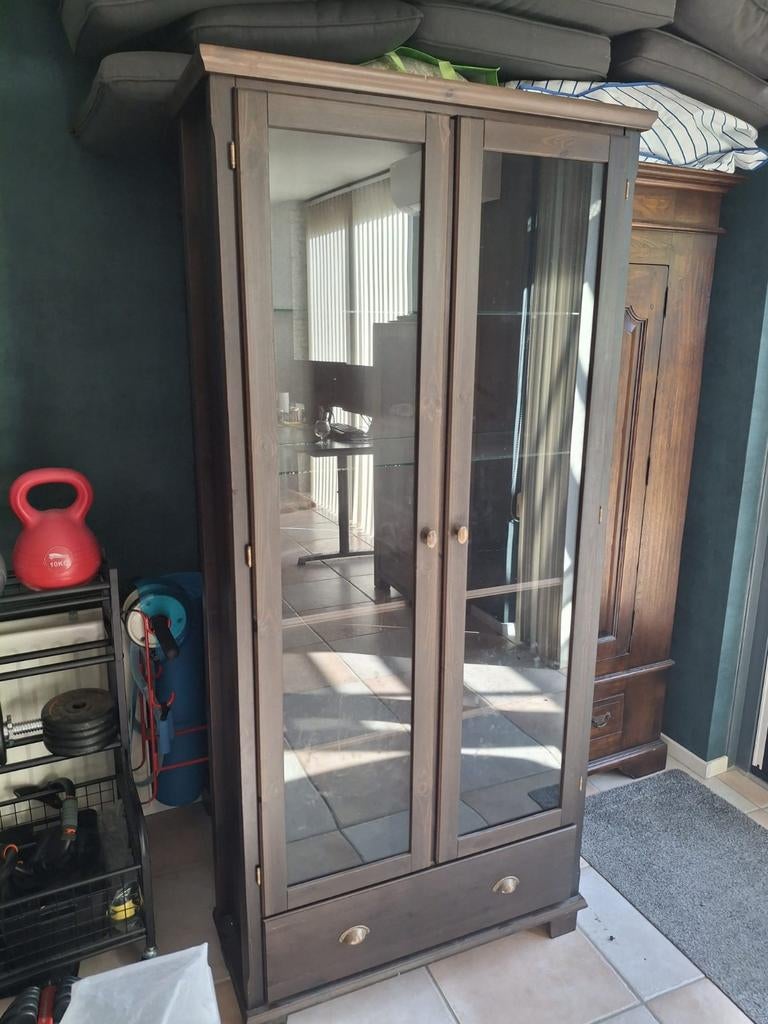 Markör Ikea boekenkast / vitrine kast, Ophalen, Gebruikt, 50 tot 100 cm, 150 tot 200 cm