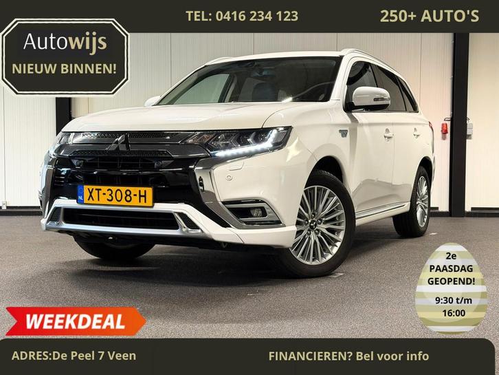 Mitsubishi Outlander 2.4 PHEV Intense+|PANO|ALCANTARA|TREKHA, Auto's, Mitsubishi, Bedrijf, Te koop, Outlander, 4x4, ABS, Achteruitrijcamera