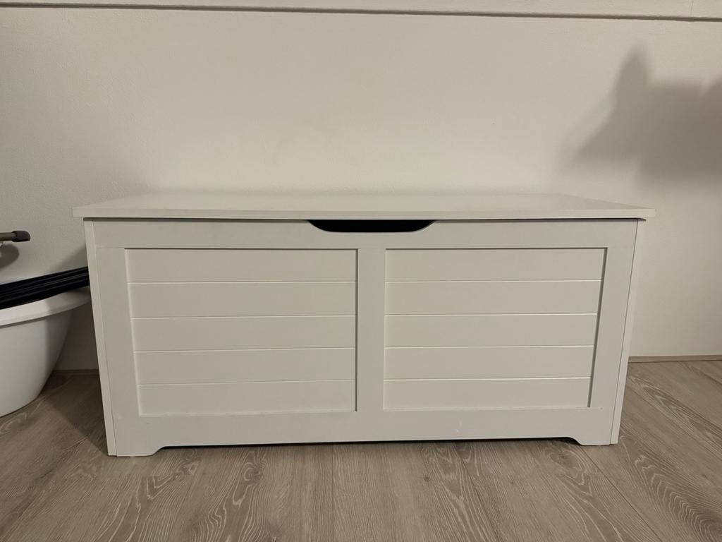 Speelgoedkist / opbergkist wit, Huis en Inrichting, Woonaccessoires | Kisten, Ophalen, Minder dan 50 cm, 50 tot 100 cm, Zo goed als nieuw