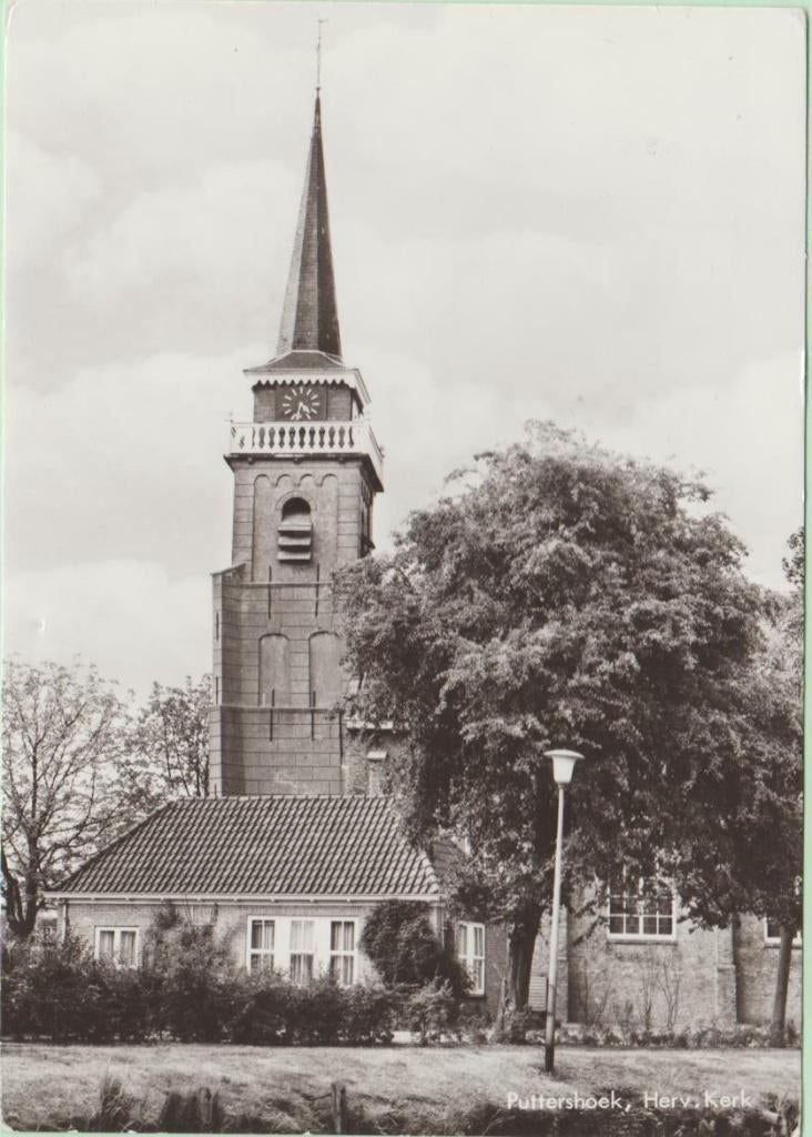 Puttershoek (ZH) Herv. Kerk 1973, Verzenden, 1960 tot 1980, Gelopen, Zuid-Holland