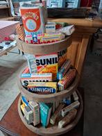 Partij oude zepen en wasmiddelen uit grootmoeders tijd, Antiek en Kunst, Ophalen of Verzenden