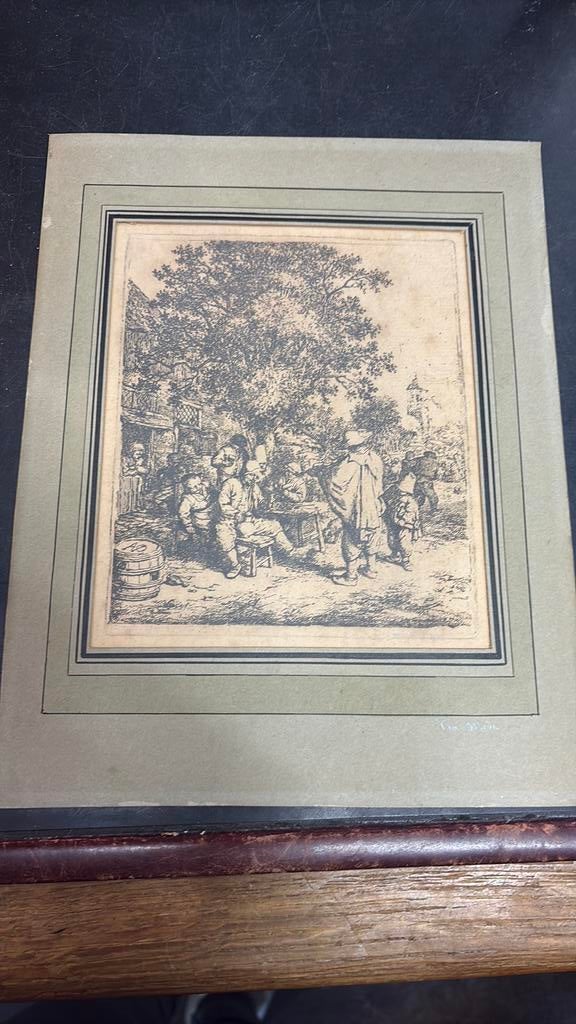 Adriaen van ostade - de vioolspeler en de draailierspeler, Ophalen of Verzenden