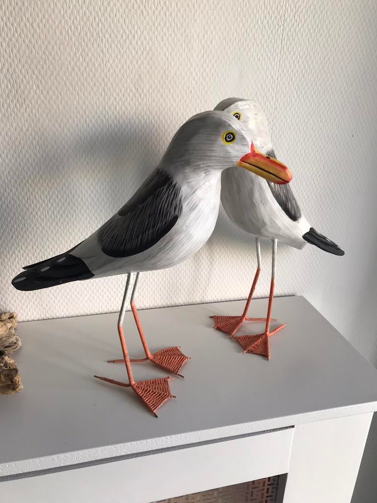 Houten zeemeeuwen (los of samen) vogel meeuw, Ophalen of Verzenden, Nieuw, Dier