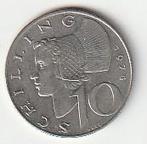 10  shilling  1974  Oostenrijk. km. 2918, Postzegels en Munten, Munten | Europa | Niet-Euromunten, Ophalen of Verzenden, Oostenrijk