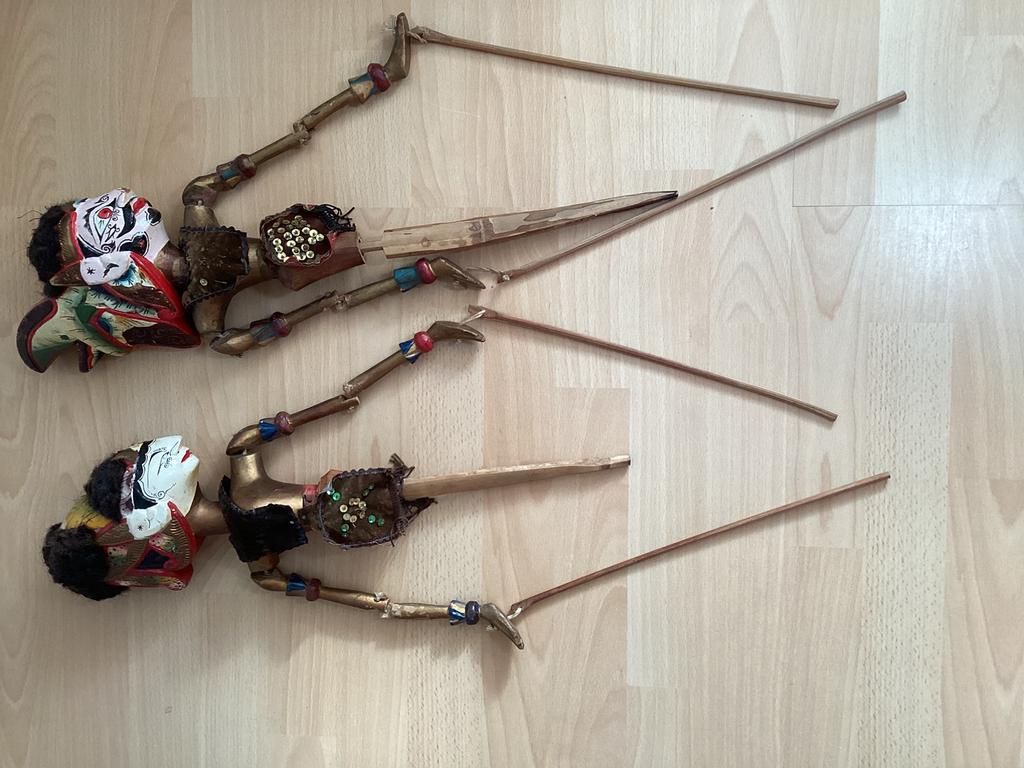 Wajangpoppen uit Indonesié, Antiek en Kunst, Kunst | Niet-Westerse kunst, Ophalen of Verzenden