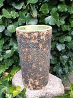 Berkenbast bloempot / vaas, Rond, Ophalen of Verzenden, Aardewerk, Minder dan 40 cm